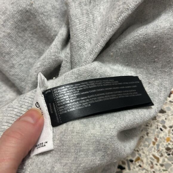 MNG grey gray sweater open chest cut out bodysuit small s sexy - Picture 6 of 6